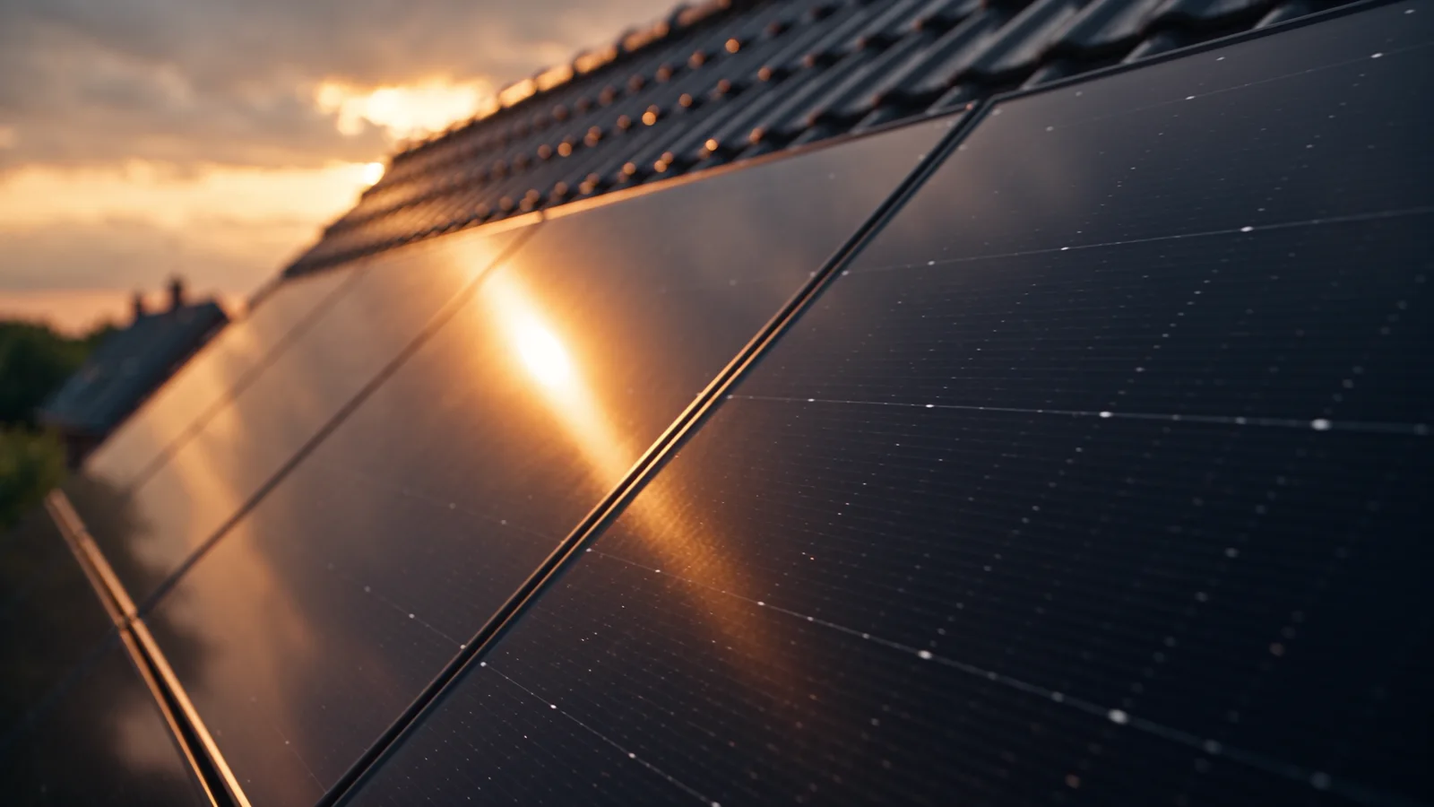 Illustratie van zonnepanelen bij een woning